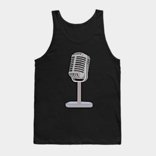 Hand Drawn Microphone Tank Top